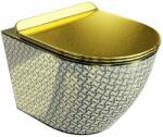 Lavita Sofi Slim wc csésze függesztett dilettációs szivacs nélkül fehér-arany fényes 5900378326533 (5900378326533)