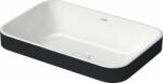 Duravit Happy D. 2 mosdótál 60x40 cm négyszögletes mosdótálak fehér-antracit matt 2359606100 (2359606100)