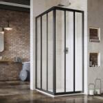 RAVAK Supernova zuhanyajtók 80 cm tolható fekete matt/átlátszó üveg 15V403R2Z1 (15V403R2Z1)