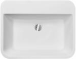 Besco Assos S-Line mosdótál 50x40 cm négyszögletes mosdótálak fehér #UMD-AP-NB (#UMDAPNB)