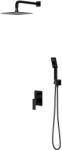 Omnires Parma zuhany készlet beépített trópusi zuhany opcióval fekete SYSPM10BL (SYSPM10BL)