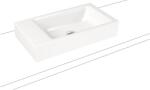 KALDEWEI Puro mosdótál 55x30 cm négyszögletes mosdótálak fehér fényes 906906013001 (906906013001)