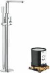 GROHE Készlet kád és zuhany csaptelep Grohe Lineare 23792001, padlóra szerelhető elem Grohe 45984001