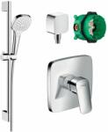 Hansgrohe Készlet zuhanycsaptelep Hansgrohe Logis 71605000, falsík alatti csaptelep elem Hansgrohe iBox 01800180, 26582400, 26457000