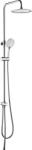 Omnires Nevada zuhany készlet fal trópusi zuhany opcióval króm-fehér SYSNEVADACRB (SYSNEVADACRB)