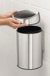 Brabantia Touch Bin szemeteskosár 3 l acél-fekete 378645 (378645)