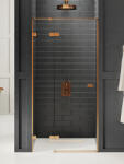 NEW TRENDY Avexa Copper Brushed zuhanyajtók 110 cm dönthető réz csiszolt/átlátszó üveg EXK-3537 (EXK3537)