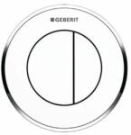 Geberit Typ 10 öblítő gomb WC-hez fényezett króm-fehér 116.055. KJ. 1 (116055Kj1)
