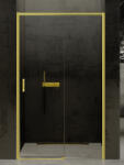 NEW TRENDY Prime Light Gold zuhanyajtók 130 cm tolható arany fényes/átlátszó üveg D-0427A (D0427A)