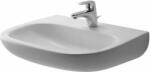 Duravit D-Code mosdótál 60x46 cm félkör alakú klasszikus fehér fényes 23116000702 (23116000702)