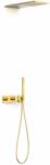 TRES B-System zuhany készlet beépített termosztáttal trópusi zuhany opcióval arany 30725205OR (30725205OR)