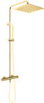 Oltens Boran zuhany készlet fal termosztáttal trópusi zuhany opcióval arany fényes 36503800 (36503800)