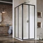 RAVAK Supernova zuhanyajtók 100 cm tolható fekete matt/átlátszó üveg 14VA03O2Z1 (14VA03O2Z1)