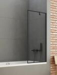 New Trendy New Soleo Black zuhanyparaván 60 cm egyrészes fekete matt/átlátszó üveg P-0093 (P0093)