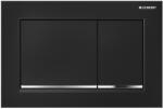 Geberit Omega20 öblítő gomb WC-hez fényezett króm-fekete 115.080. KM. 1 (115080KM1)
