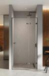 NEW TRENDY Eventa Black Chrome zuhanyajtók 110 cm dönthető fekete fényes/átlátszó üveg EXK-6134 (EXK6134)