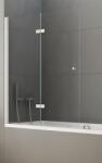 New Trendy New Soleo zuhanyparaván 100 cm kétrészes króm fényes/átlátszó üveg P-0029 (P0029)