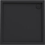 Oltens Superior négyzet alakú zuhanytálca 80x80 cm fekete 17002300 (17002300)