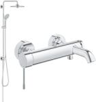 GROHE Készlet zuhany készlet Grohe Euphoria 27421002, kád és zuhany csaptelep Grohe Essence 33624001