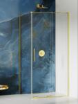 NEW TRENDY Smart Light Gold zuhanykabin 110x100 cm négyszögletes arany fényes/átlátszó üveg EXK-4235