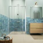 Sealskin INC zuhanyajtók 140 cm tolható króm fényes/átlátszó üveg XI101406265100 (XI101406265100)