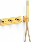 TRES B-System kád és zuhany csaptelep süllyesztett z termosztáttal arany 30725401OR (30725401OR)