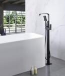 Blue Water Toronto kád és zuhany csaptelep térben álló fekete TOR-BWP. 090CZARNYMAT (TORBWP090CZARNYMAT)