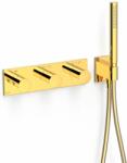 TRES B-System kád és zuhany csaptelep süllyesztett z termosztáttal arany 30735401OR (30735401OR)