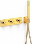 TRES B-System kád és zuhany csaptelep süllyesztett z termosztáttal arany 30725301OR (30725301OR)