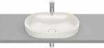 Roca Inspira mosdótál 55x37 cm ovális mosdótálak barna/bézs matt A327527650 (A327527650)