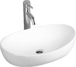 Lavita Barco mosdótál 65x42 cm ovális mosdótálak fehér 5908211410173 (5908211410173)