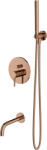 Omnires Y kád és zuhany szett beépített réz SYSYW01CP (SYSYW01CP)