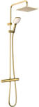 Oltens Atran zuhany készlet fal termosztáttal trópusi zuhany opcióval arany fényes 36501800 (36501800)