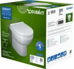 Duravit No. 1 wc csésze lassú záródású ülőkével álló dilettációs szivacs nélkül fehér 41840900A1