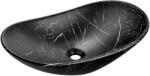 Comad Lena mosdótál 61.5x36 cm ovális mosdótálak fekete matt UN-LENA-MB2 (UNLENAMB2)