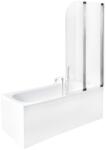 Besco Ambition zuhanyparaván 80.5 cm kétrészes króm fényes/átlátszó üveg PA-2S