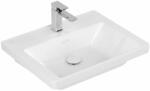 Villeroy & Boch Subway 3.0 mosdótál 60x47 cm négyszögletes beépíthető fehér fényes 4A706F01 (4A706F01)