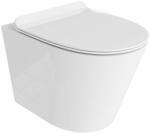 Lavita Galve wc csésze lassú záródású ülőkével függesztett perem nélkül fehér fényes 5908211491936 (5908211491936)