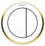 Geberit Typ 10 öblítő gomb WC-hez fehér-arany 116.055. KK. 1 (116055KK1)