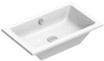 CATALANO Zero mosdótál 60x37 cm négyszögletes süllyesztett-alulról beépíthető fehér fényes 0124610001 (0124610001)