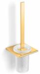 Stella Accessories Milano wc kefe felrögzíthető üveg-arany 12.430-G