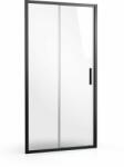 RAVAK Blix Slim zuhanyajtók 110 cm tolható fekete matt/átlátszó üveg X0PMD0300Z1