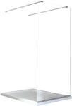 Besco Aveo zuhanyfal 100 cm króm fényes/átlátszó üveg AVD-100-195C (AVD100195C)