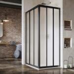 RAVAK Supernova zuhanyajtók 75 cm tolható fekete matt/üveg mintával 15V303R2ZG (15V303R2ZG)