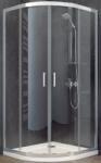 Besco Modern 185 zuhanykabin 90x90 cm félkör alakú króm fényes/grafit üveg MP-90-185-G
