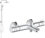 GROHE Készlet zuhany készlet Grohe Euphoria 27421002, kád és zuhany csaptelep Grohe Grohtherm 800 34567000
