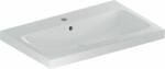 Geberit iCon mosdótál 75x48 cm négyszögletes mosdótálak fehér fényes 501.848. 00.1 (501848001)