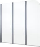 Oltens Blanda zuhanyparaván 120 cm háromrészes króm fényes/átlátszó üveg 23301100 (23301100)
