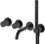 Oltens Hamnes kád és zuhany csaptelep süllyesztett fekete matt 34107300 (34107300)