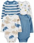 Carter´s CARTER'S Body hosszú ujjú Blue Animals fiú 4db PRE/ méret 46